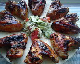 Куриные крылышки с кленовым сиропом и горчицей