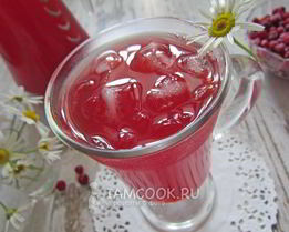 Брусничный морс