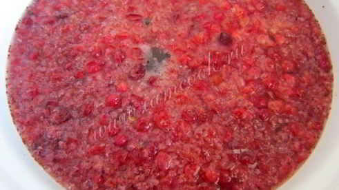 брусничный морс