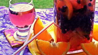 Напиток чернично-цитрусовый