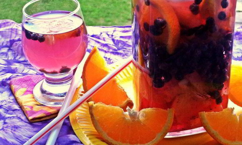 Рецепт напитка чернично-цитрусовый