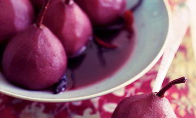 Рецепт пряных груш в сиропе из красного вина