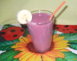 Бананово-малиновый смузи
