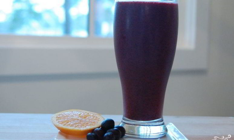Рецепт черничного смузей