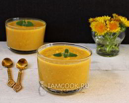 Смузи из тыквы с овсяными хлопьями