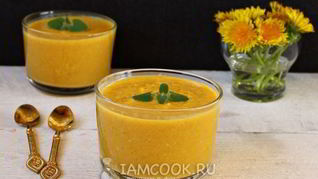 Смузи из тыквы с овсяными хлопьями