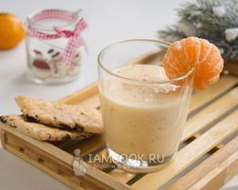 Смузи мандариновый с бананом
