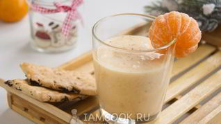 Смузи мандариновый с бананом