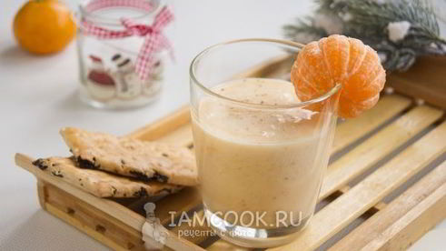 смузи мандариновый с бананом
