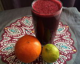 Смузи с черникой и бананом