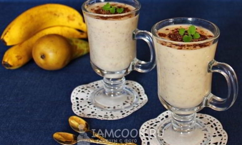Рецепт смузей с грушей и бананом