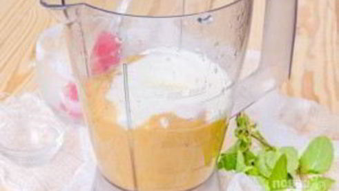 смузи с хурмой и бананом