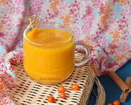 Солнечный смузи с тыквой и облепихой