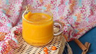 Солнечный смузи с тыквой и облепихой