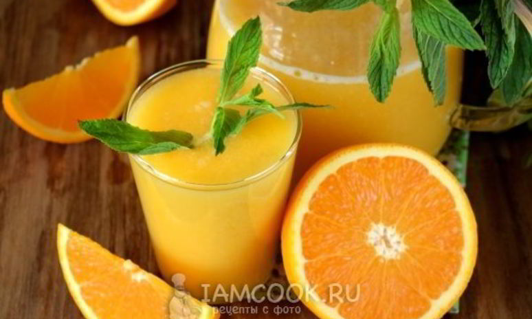 Рецепт тропического смузи с консервированным манго и ананасом