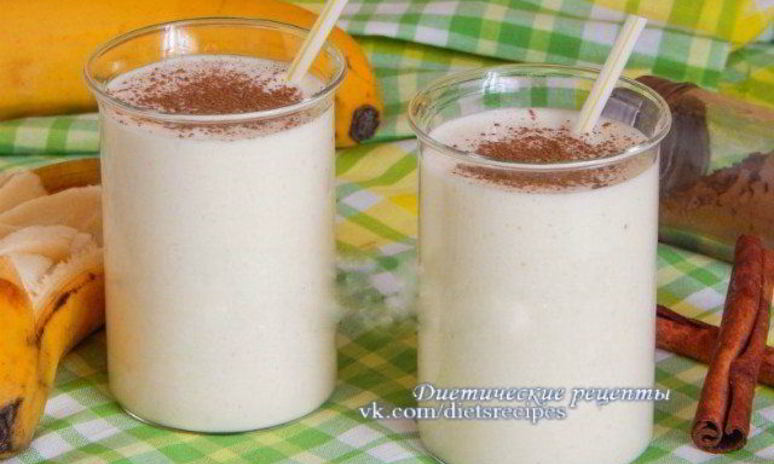 Рецепт творожно-бананового смузи