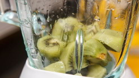 творожный мусс с фруктовым смузи