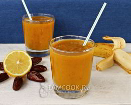 Тыквенный смузи с финиками