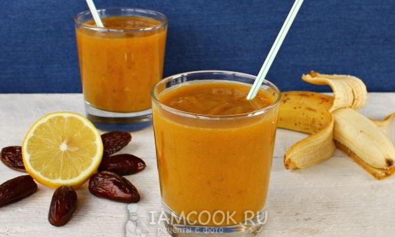 Рецепт тыквенного смузи с финиками