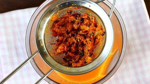 тыквенный смузи с облепихой и бананом