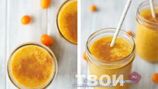 Тыквенный смузи с яблоком и бананом