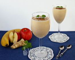 Яблочно-банановый смузи с имбирем
