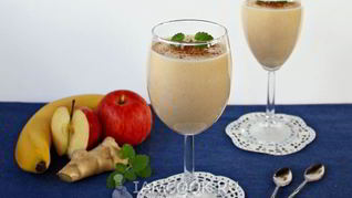 Яблочно-банановый смузи с имбирем