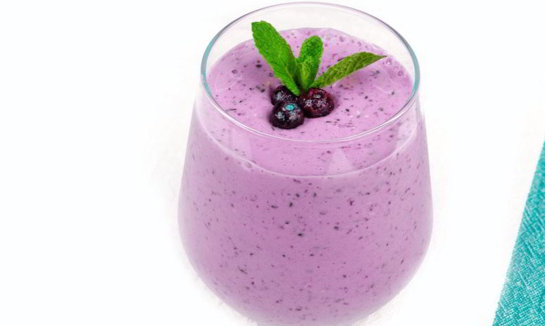 Рецепт ягодного смузи черничный маффин