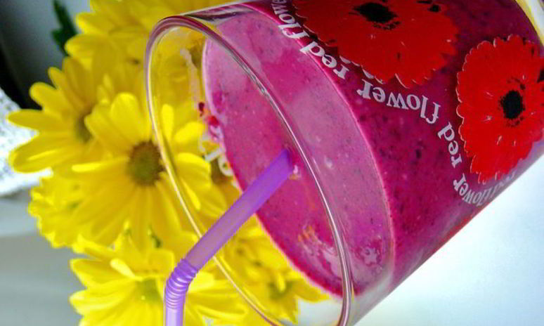 Рецепт ягодного смузи с овсяными хлопьями