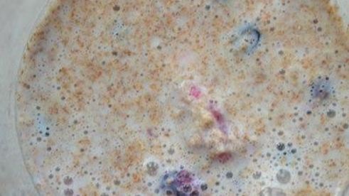 ягодный коктейль с отрубями