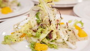 Апельсиновый салат с цикорием