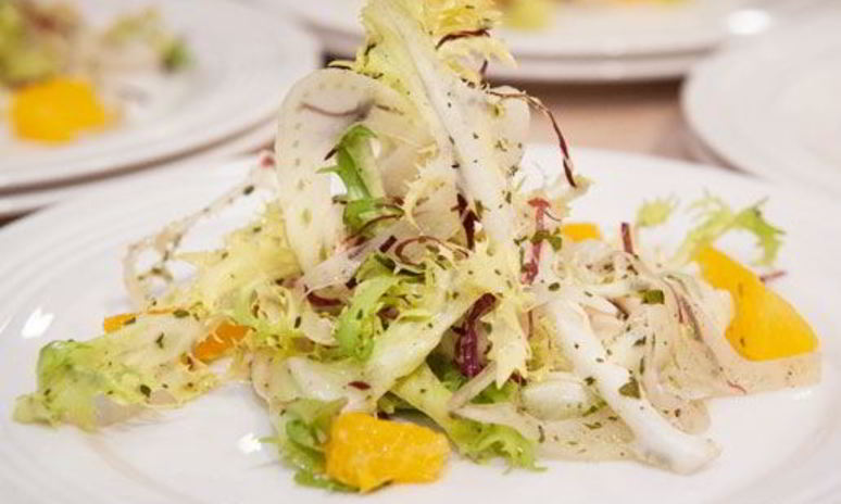 Рецепт апельсинового салата с цикорием