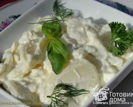 Баварский картофелъный салат с огурцом