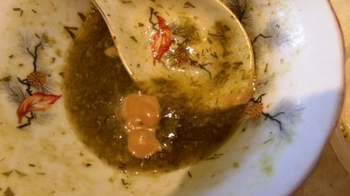 горячий картофельный салат с острым соусом