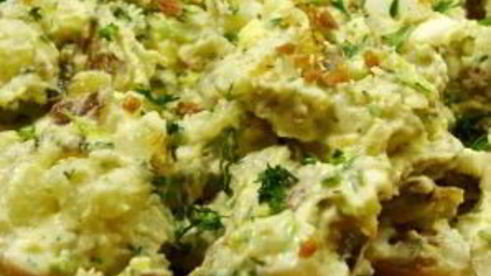 картофельный салат с беконом