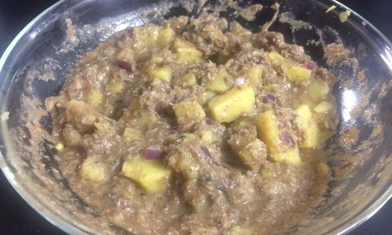 Рецепт картофельного салата с килькой