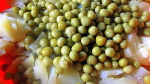 картофельный салат с квашенной капустой