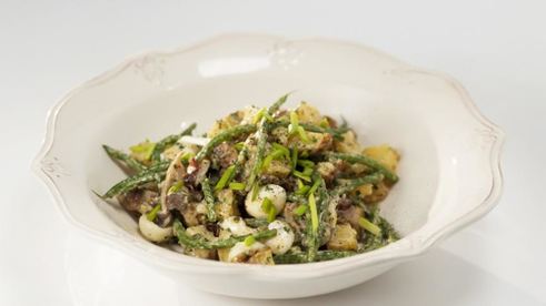 картофельный салат с лимонно-горчичной заправкой