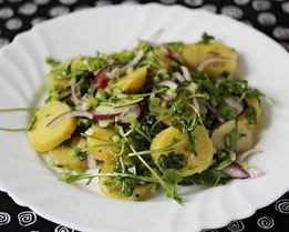 Картофельный салат с руколой