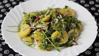 Картофельный салат с руколой