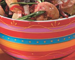 Картофельный салат с сардельками