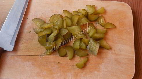 картофельный салат с щавелем