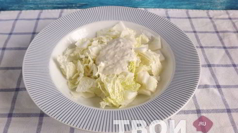 картофельный салат с семгой