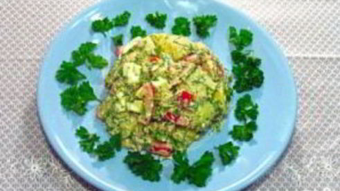 картофельный салат с тунцом