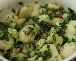 Картофельный салат с восточными пряностями