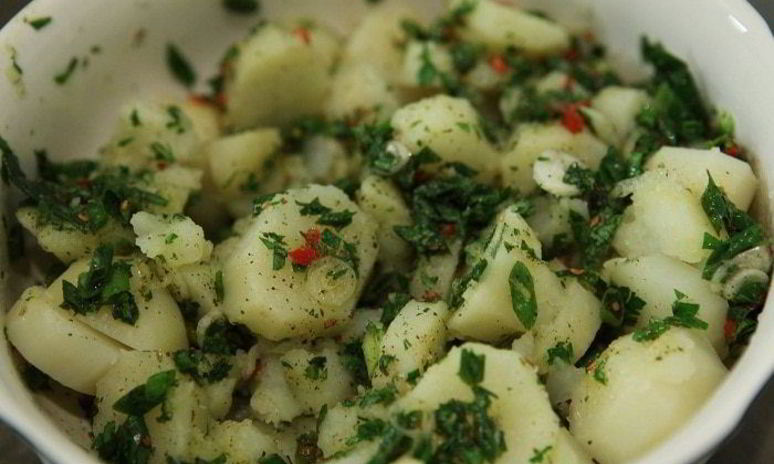 Рецепт картофельного салата с восточными пряностями