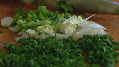 картофельный салат с восточными пряностями