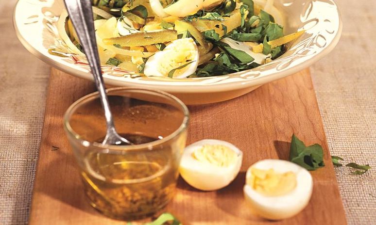 Рецепт картофельного салата со щавелема