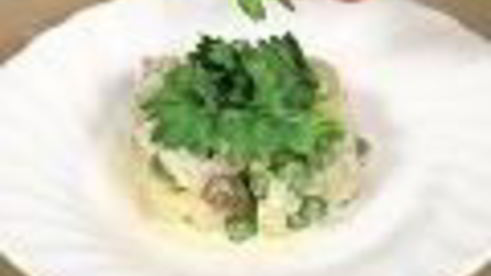 картофельный салат зайчик