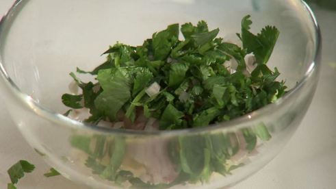 салат из картофеля с печеными лимонами